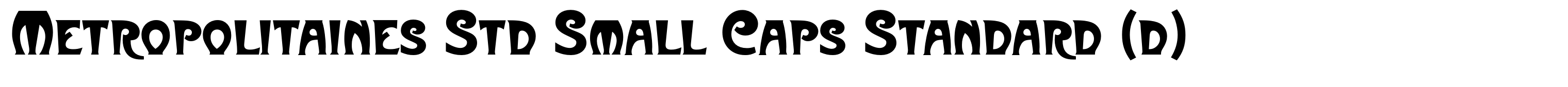Metropolitaines Std Small Caps Standard (d)